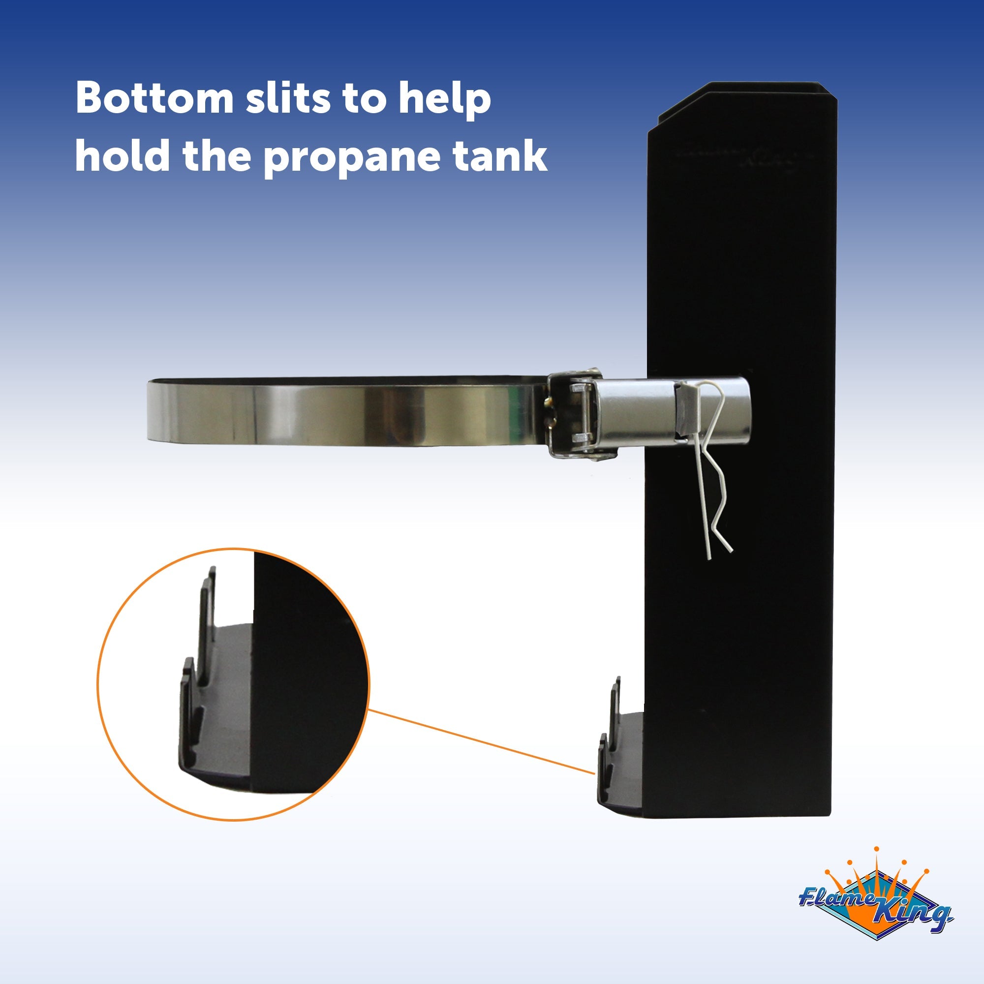 Flame King T-Racks 5lb Propane Tank Mounting Brackets Strap Campervan Overland Vehicles