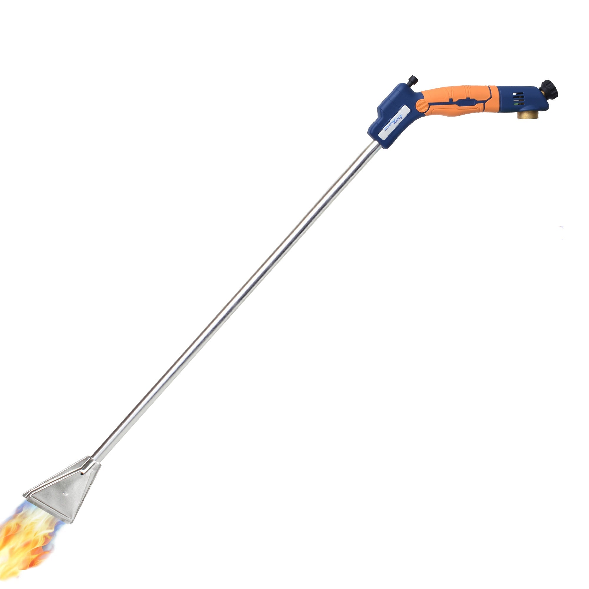 Flame King Propane Torch Wide Flame Weed Burner with Integrated Push Button Igniter