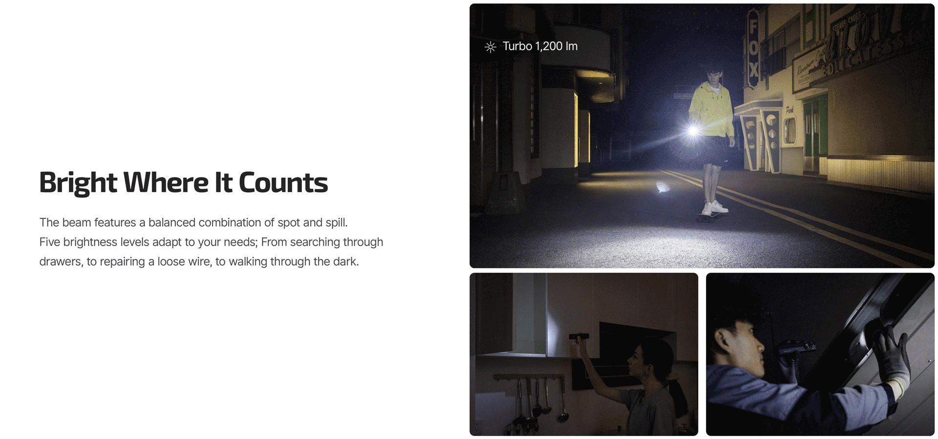 Olight ArkPro Lite 1200 Lumen Rechargeable EDC Flashlight with UV Light