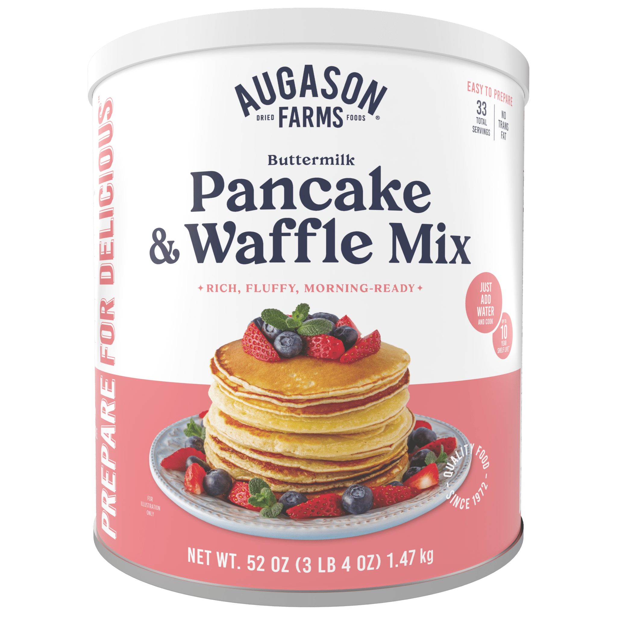 Buttermilk Pancake & Waffle Mix Can, 33 Servings