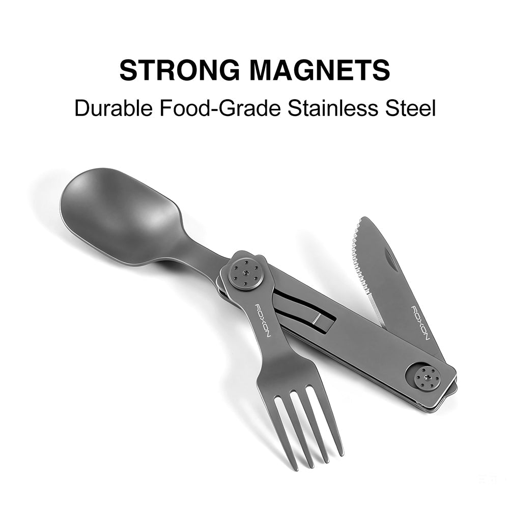 C1S 3-in-1 Folding Cutlery Travel Set