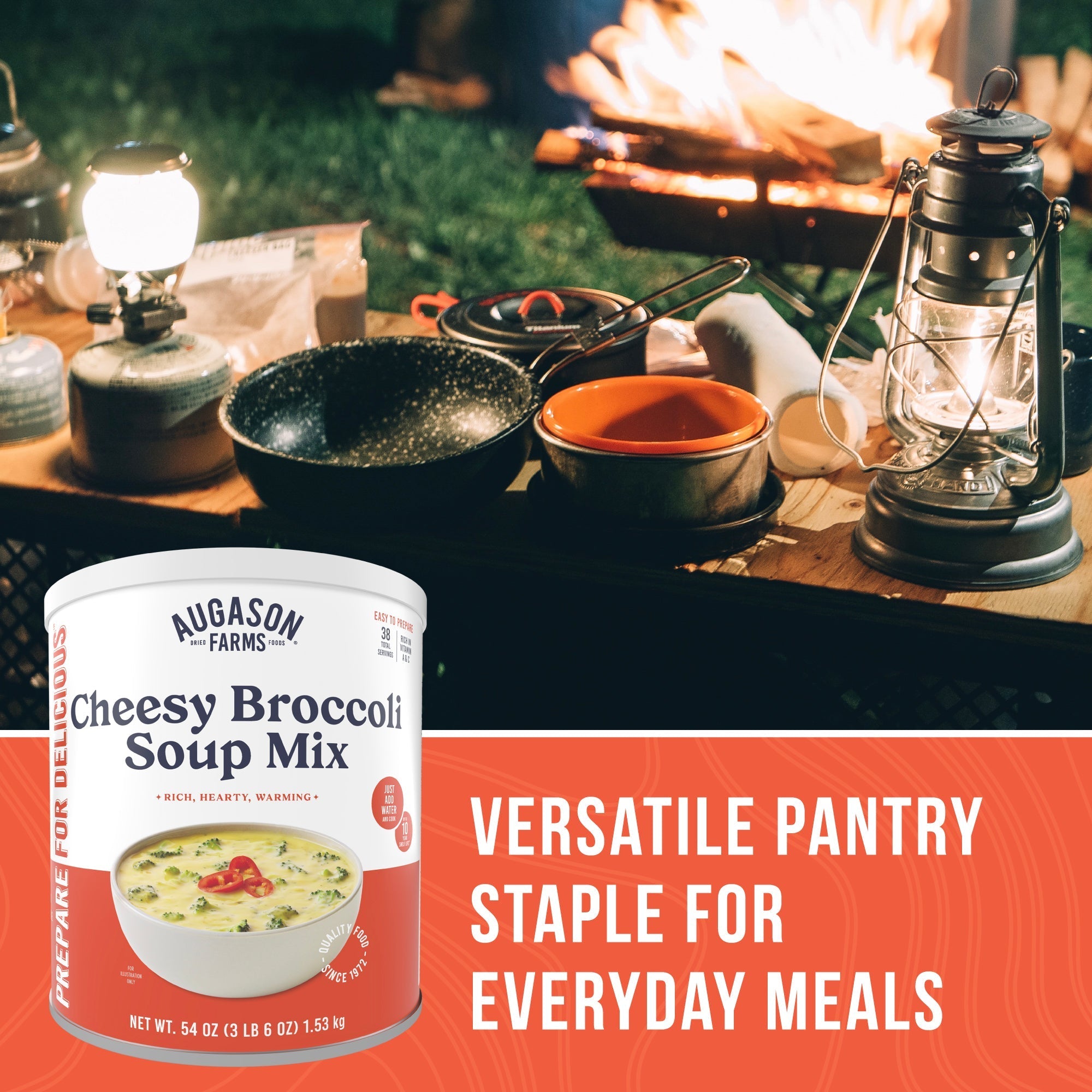 Cheesy Broccoli Soup Mix Can, 38 Servings