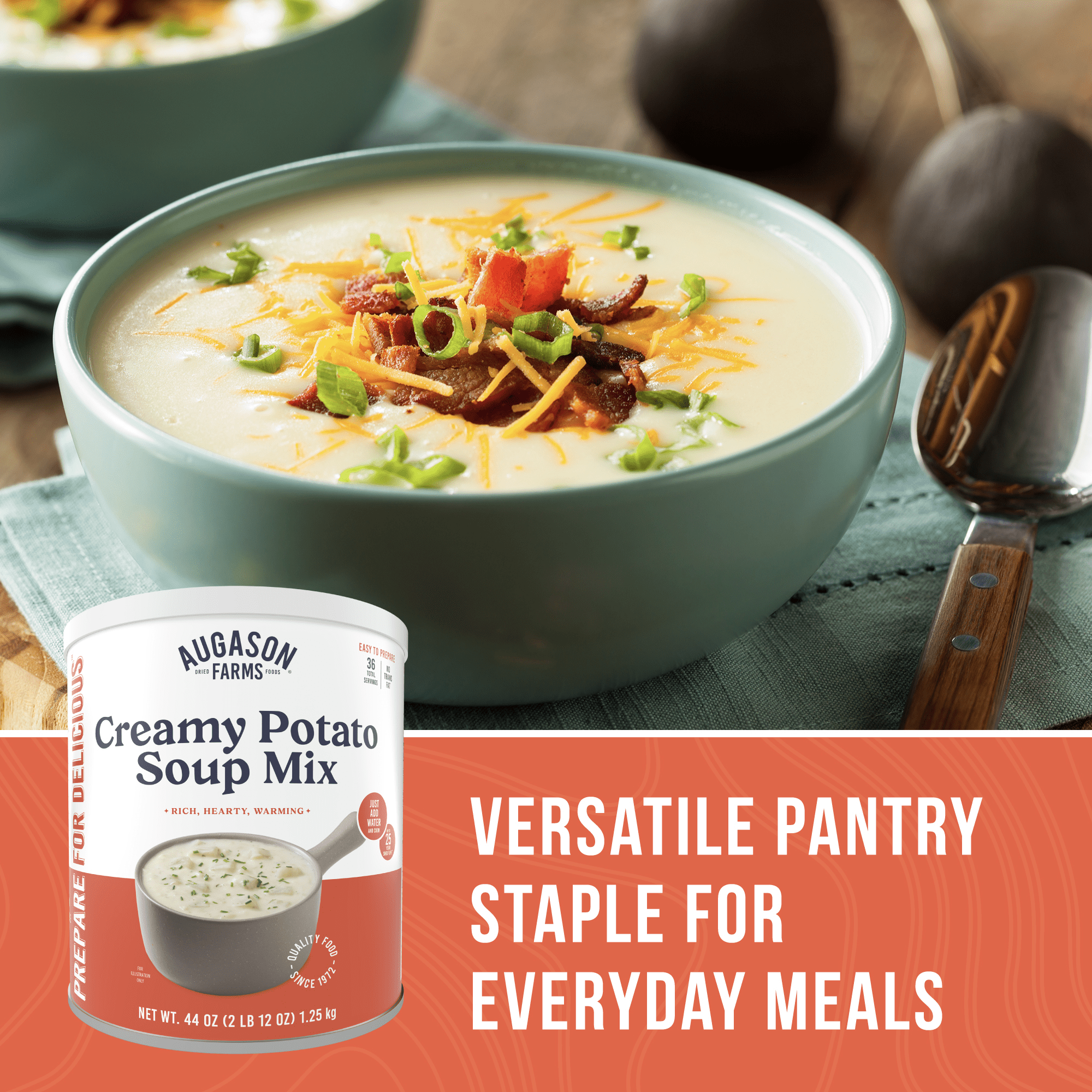 Creamy Potato Soup Mix Can, 36 Servings