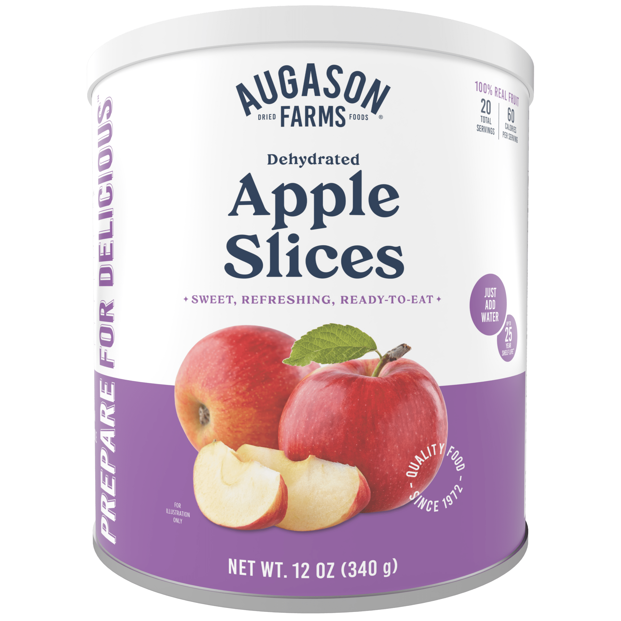 Dehydrated Apple Slices Can, 20 Servings