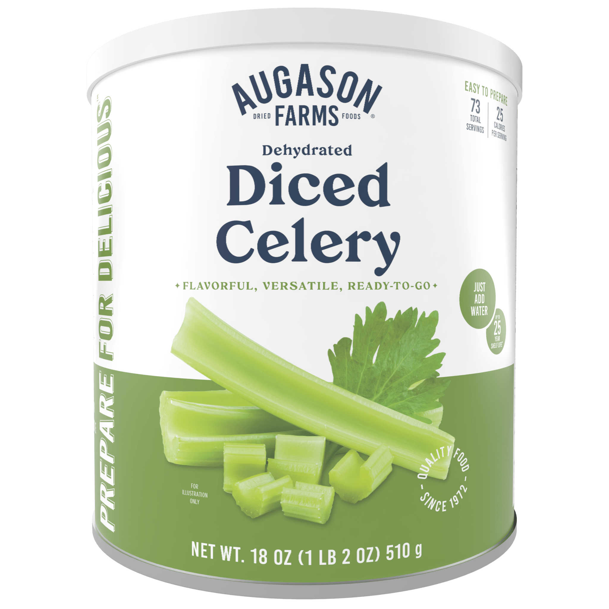 Dehydrated Cross Cut Celery Can, 73 Servings