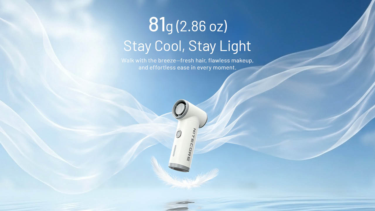 Nitecore NEF nano Palm-Sized High Speed Handheld Fan