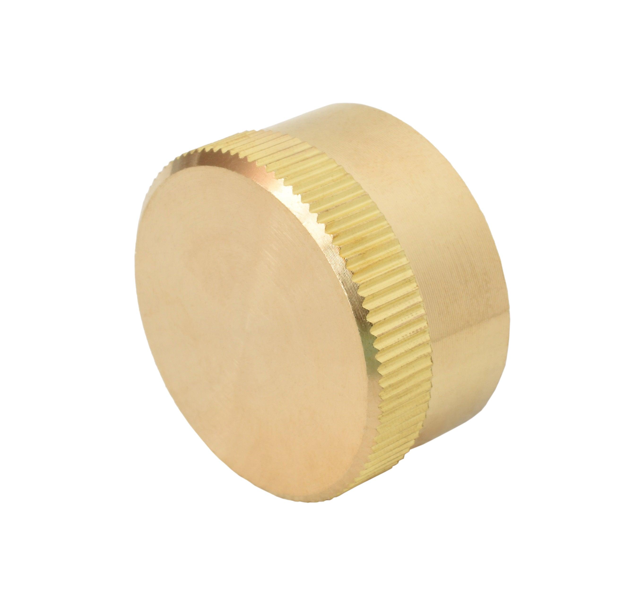 Flame King 1 lb Propane Tank Caps - Brass Cylinder Caps (4 Pack)