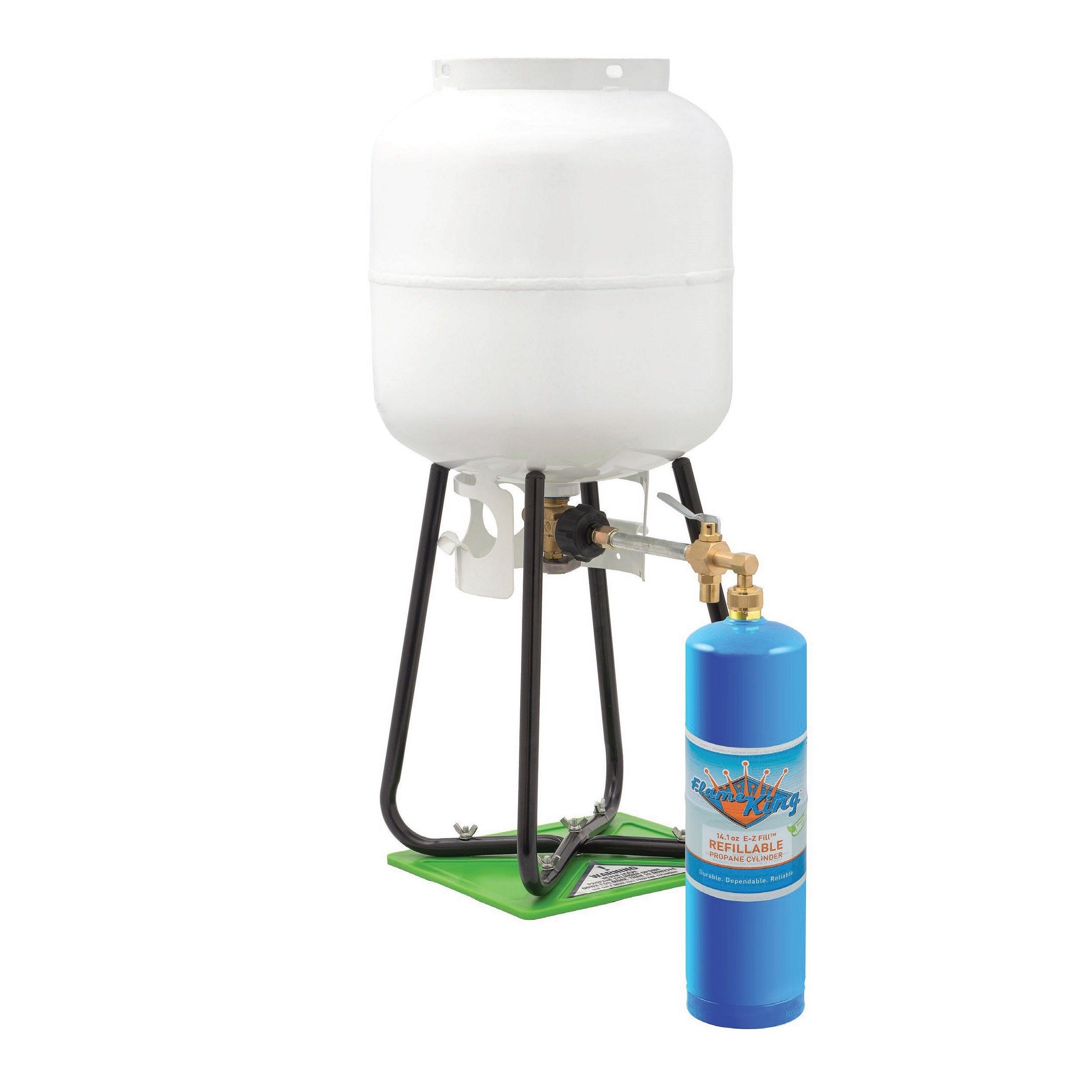 Flame King 1lb Refillable Propane Tank Welding LP Cylinder 14.1 - 2 Pack Eco Friendly Sustainable Tank