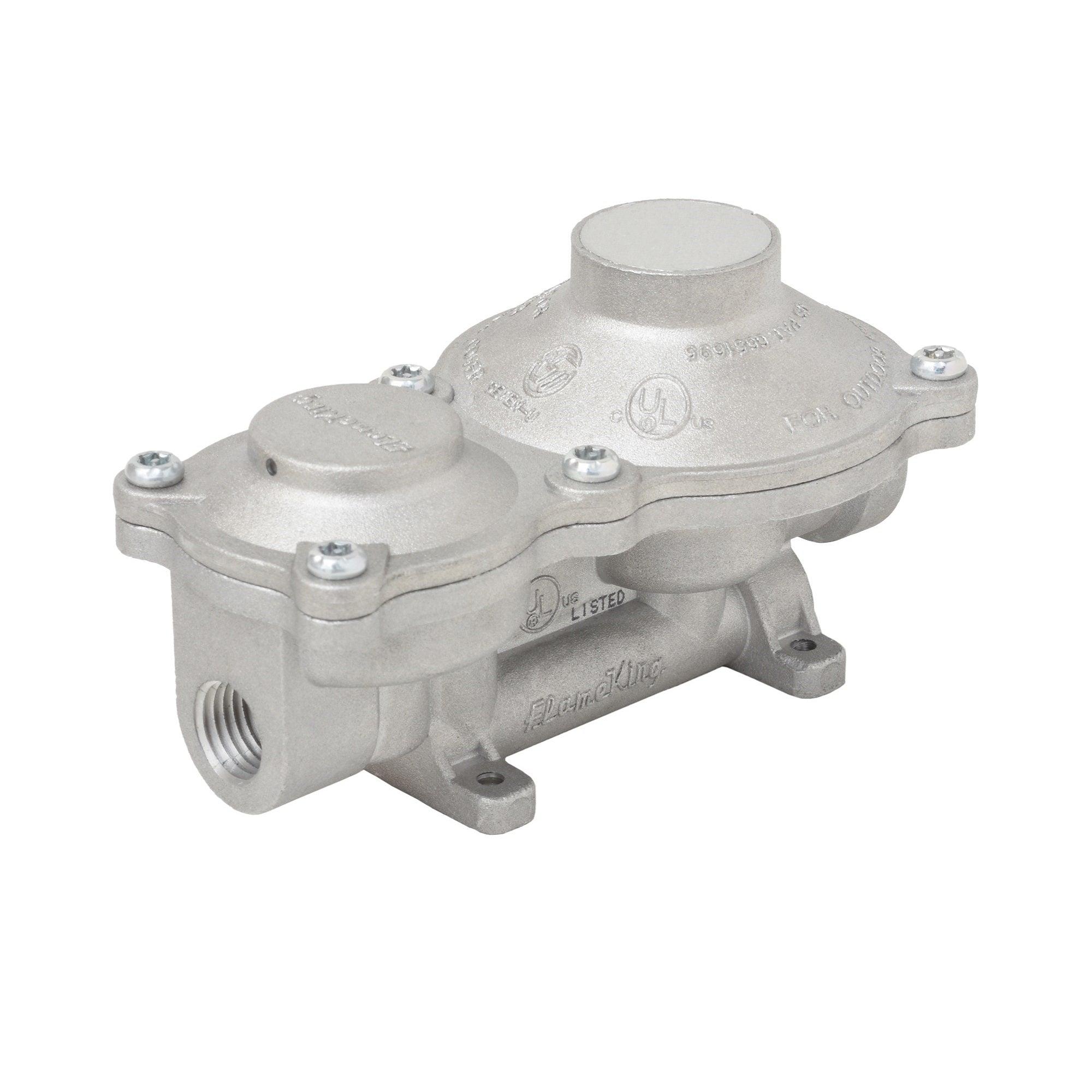 Flame King 2-Stage 150,000 BTU Propane LP Vertical Super Compact Regulator
