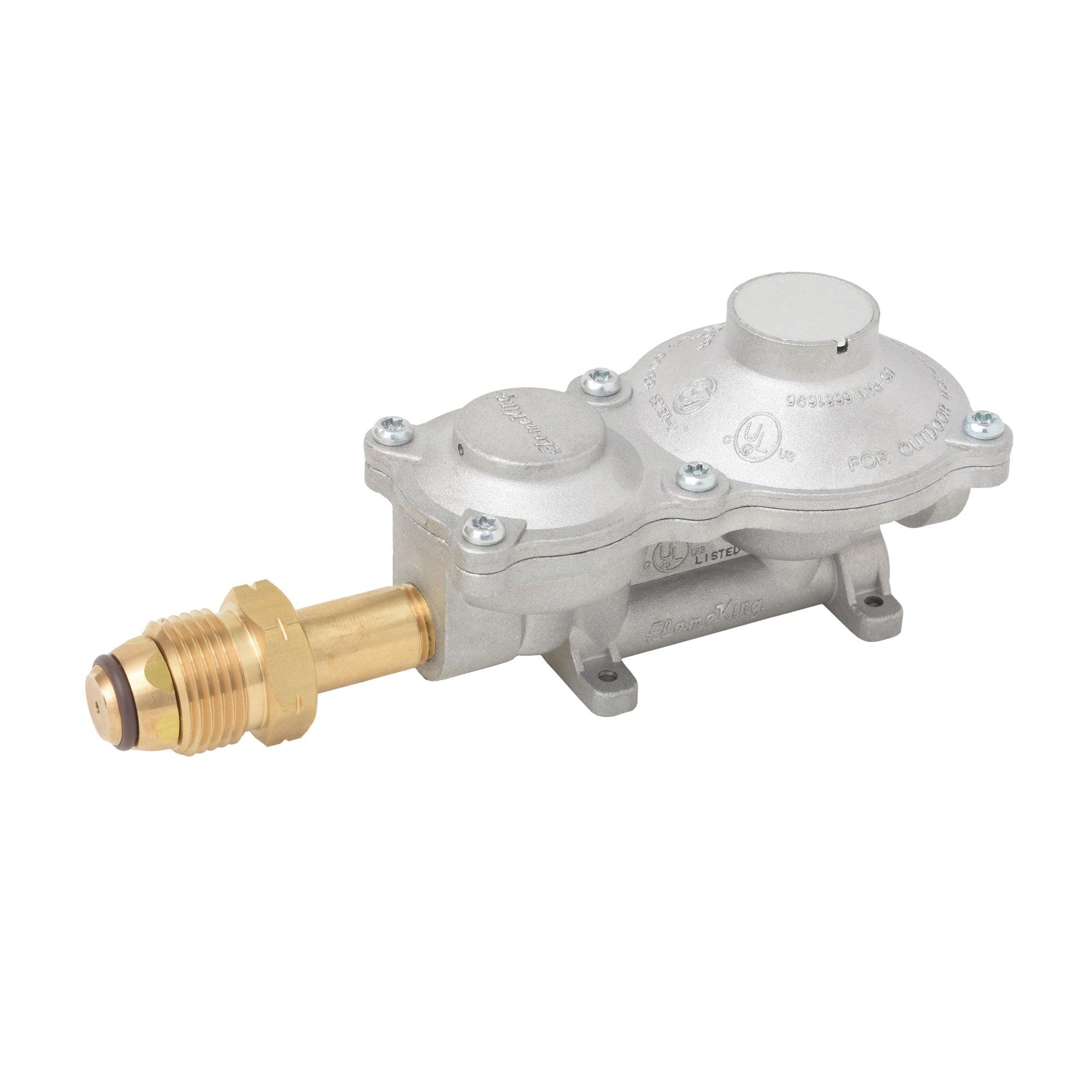 Flame King 2-Stage 150,000 BTU Propane LP Horizontal Super Compact Regulator