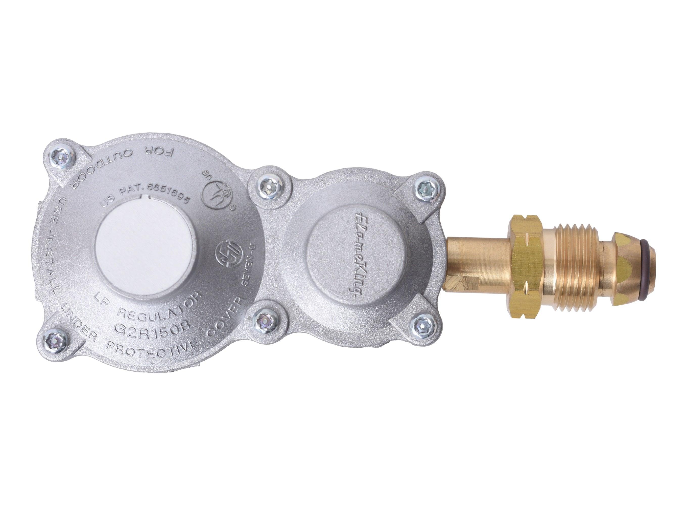 Flame King 2-Stage 150,000 BTU Propane LP Horizontal Super Compact Regulator