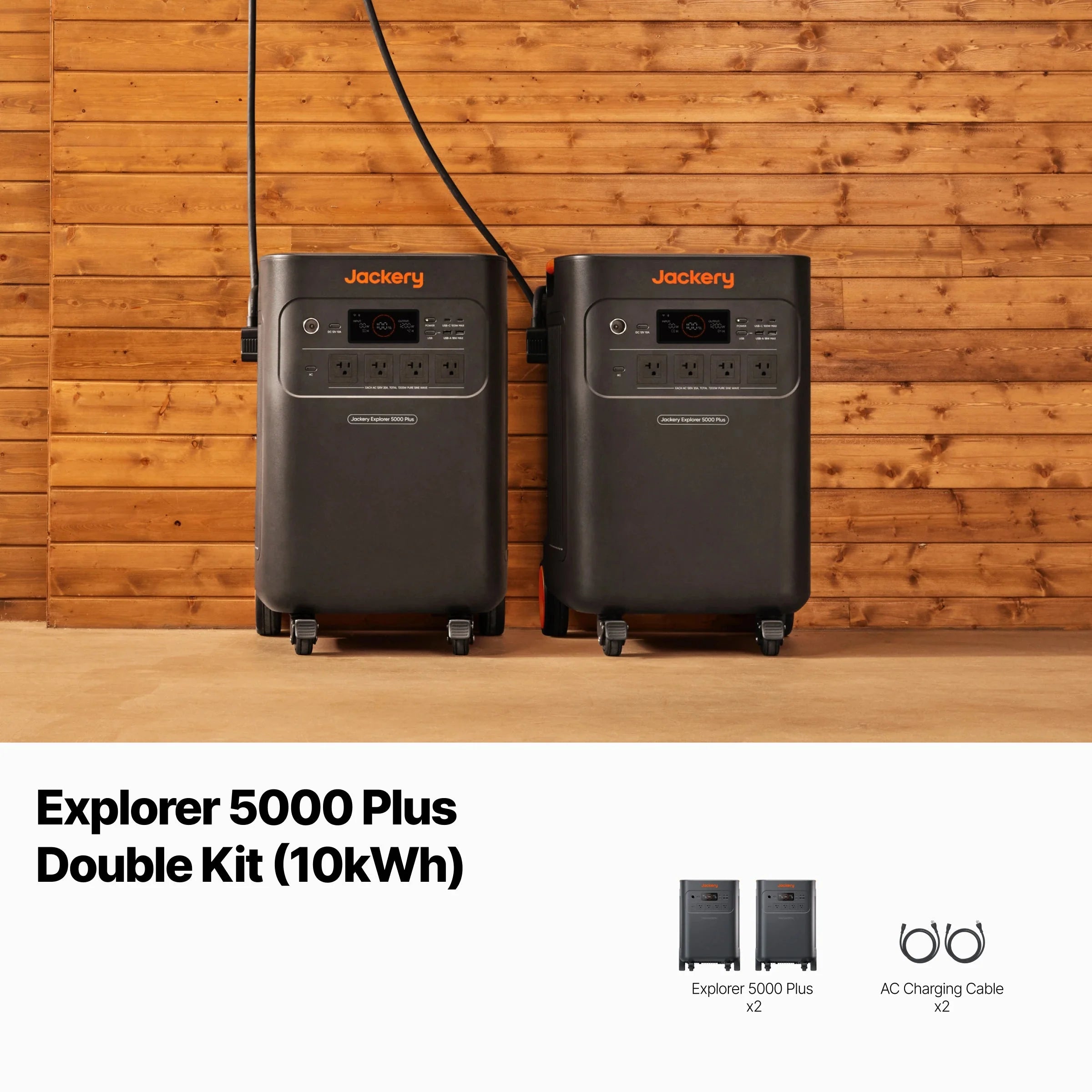 Jackery Explorer 5000 Plus Double Kit (10kWh)
