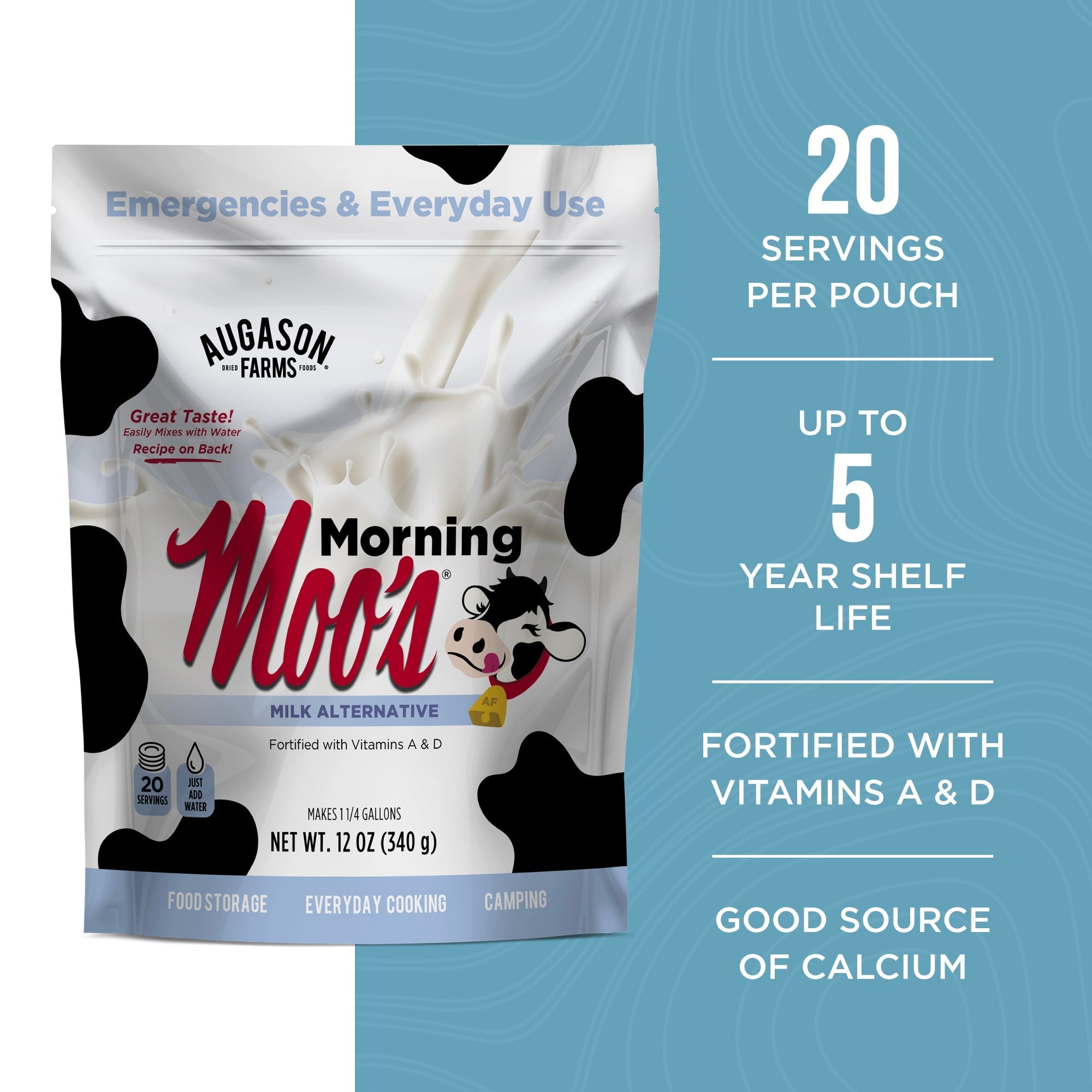 Morning Moo’s Milk Alternative Pouch, 20 Servings