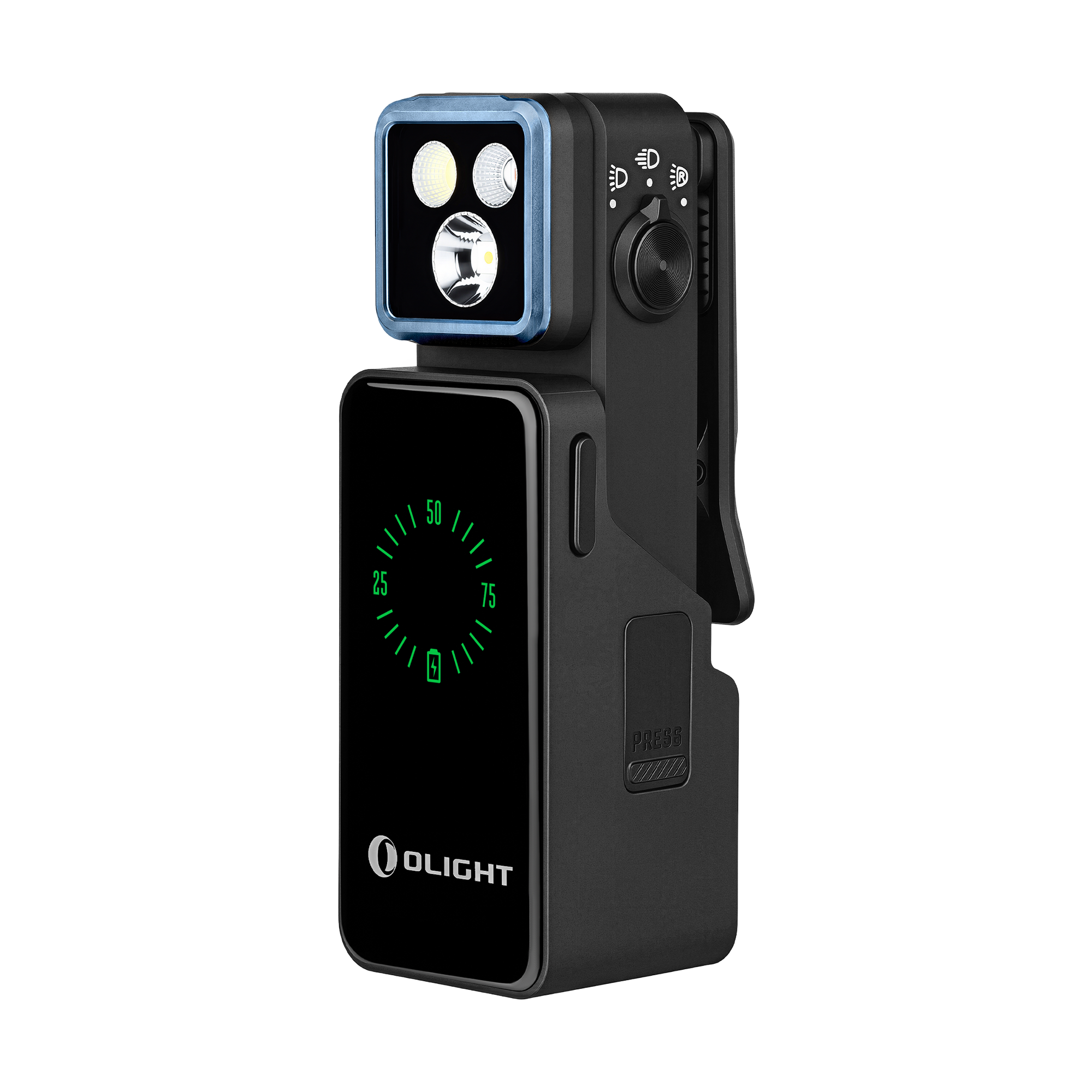 Olight Oclip 2 Pro 530 Lumen Multi-Function (Floodlight, Spotlight, Red Light) Rechargeable Clip-On Flashlight