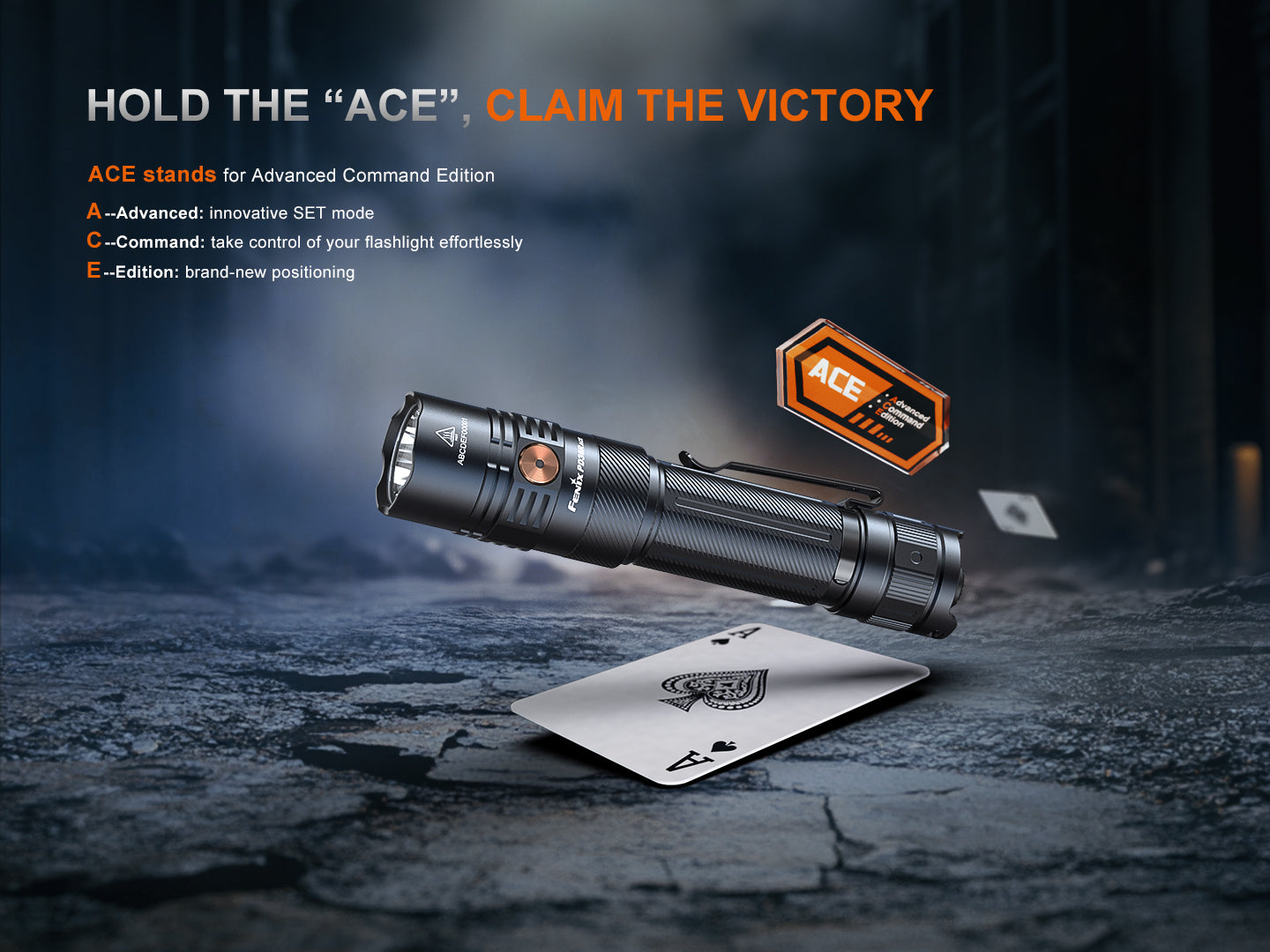 Fenix PD36R ACE 3000 Lumens Multi-Mode Rechargeable Tactical Flashlight