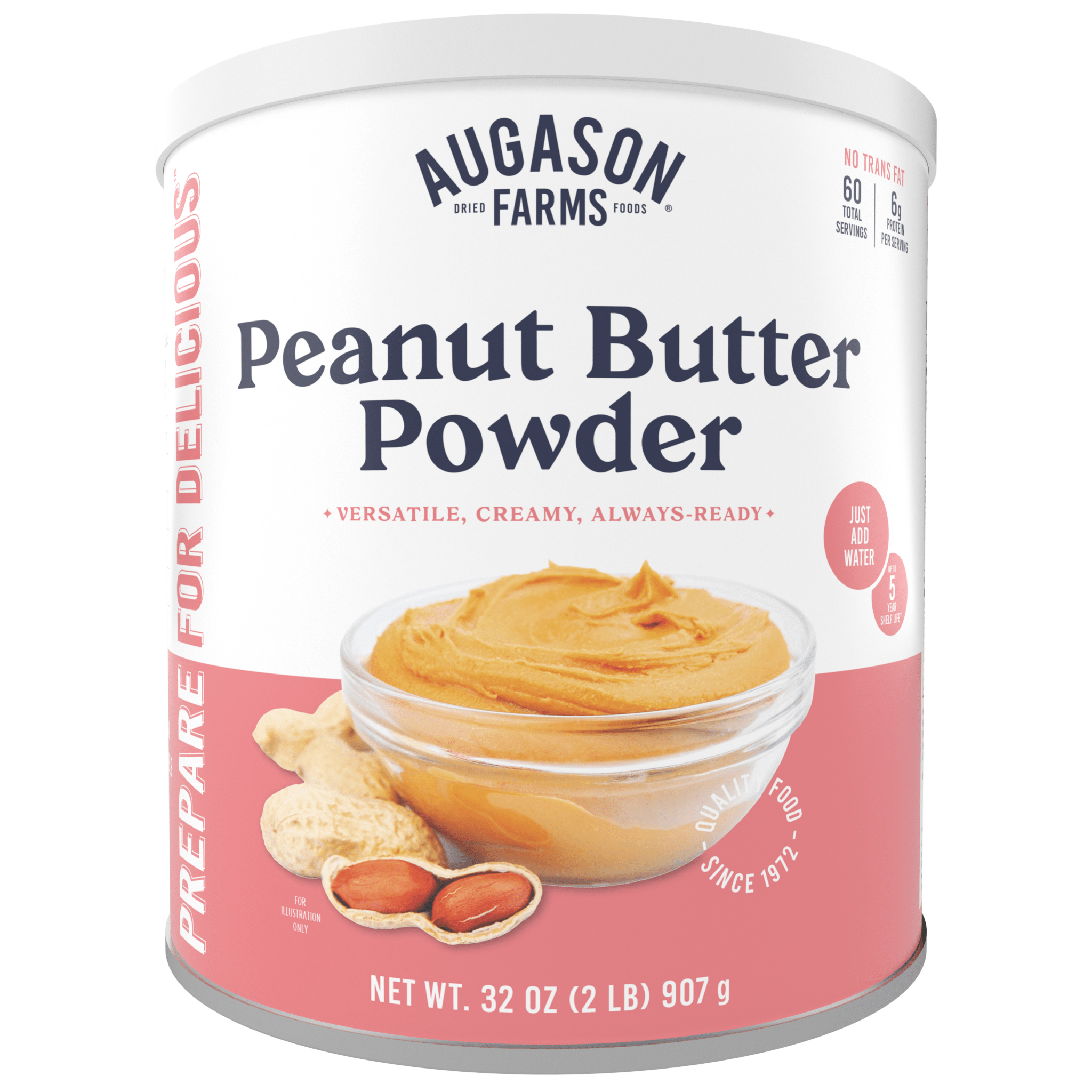 Peanut Butter Powder Can, 60 Servings