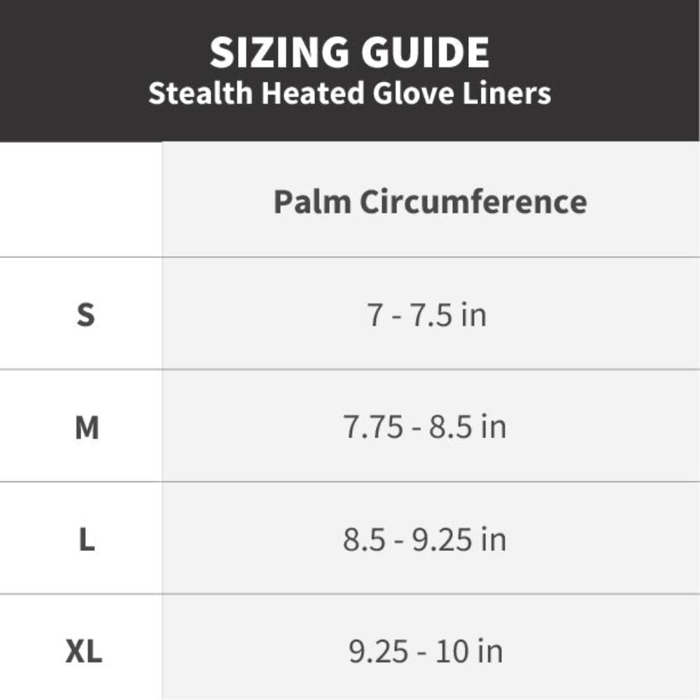 Stealth Heated Glove Liners - NO BATTERIES - GLOVES ONLY