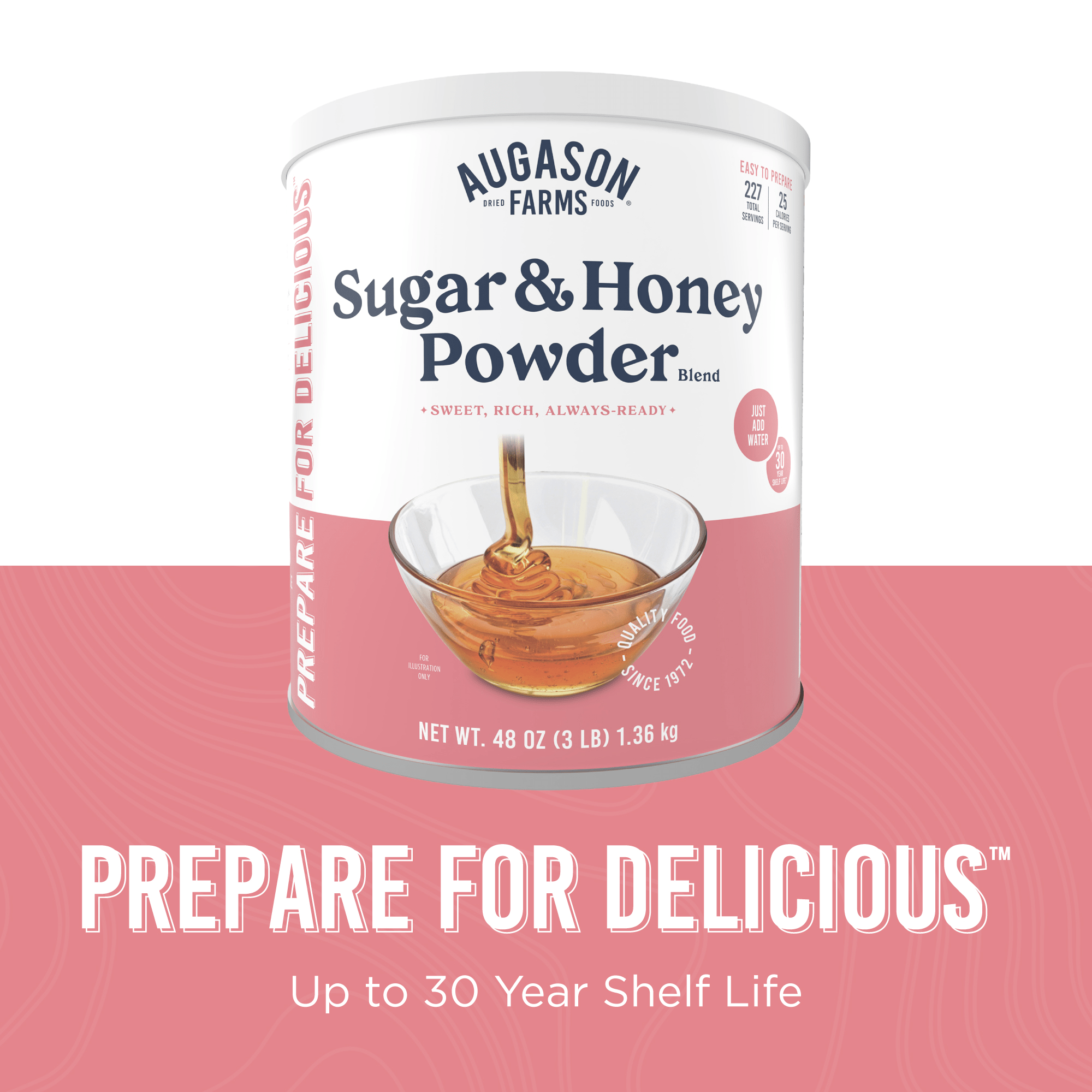 Sugar & Honey Powder Blend Can, 227 Servings