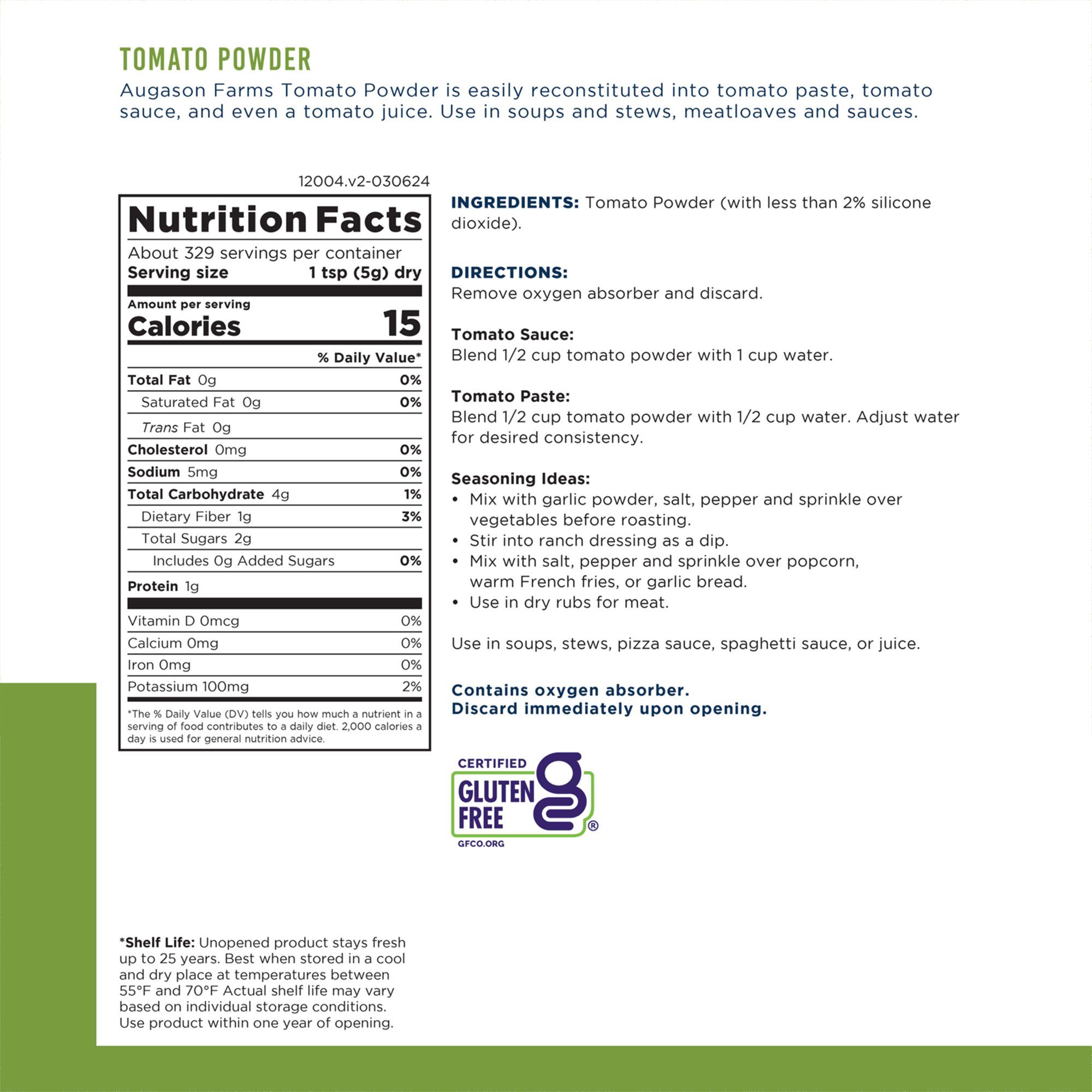 Tomato Powder Can, 329 Servings