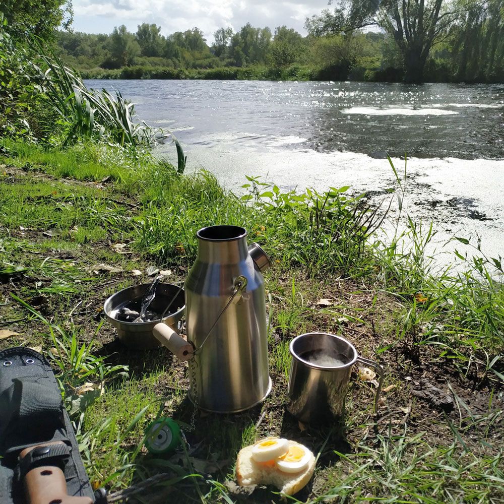 'Trekker' Stainless Steel Kettle & Kit