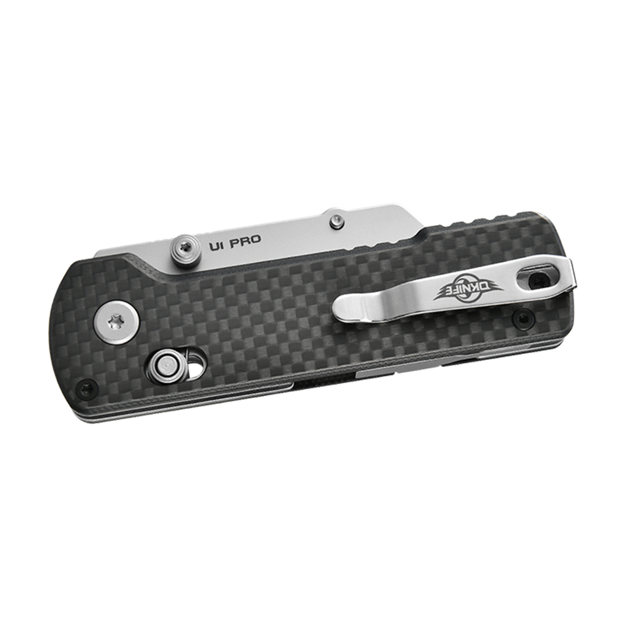 Olight U1 Pro Utility Knife with Folding Screwdriver - Carbon Black Fiber