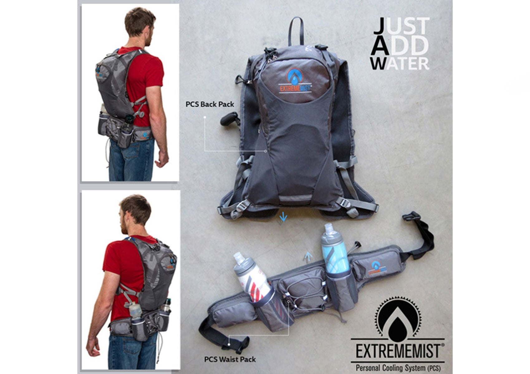 Hydration Waist Pack – Detachable Dual Holster Water Bottle Belt for Hands-Free Outdoor Hydration