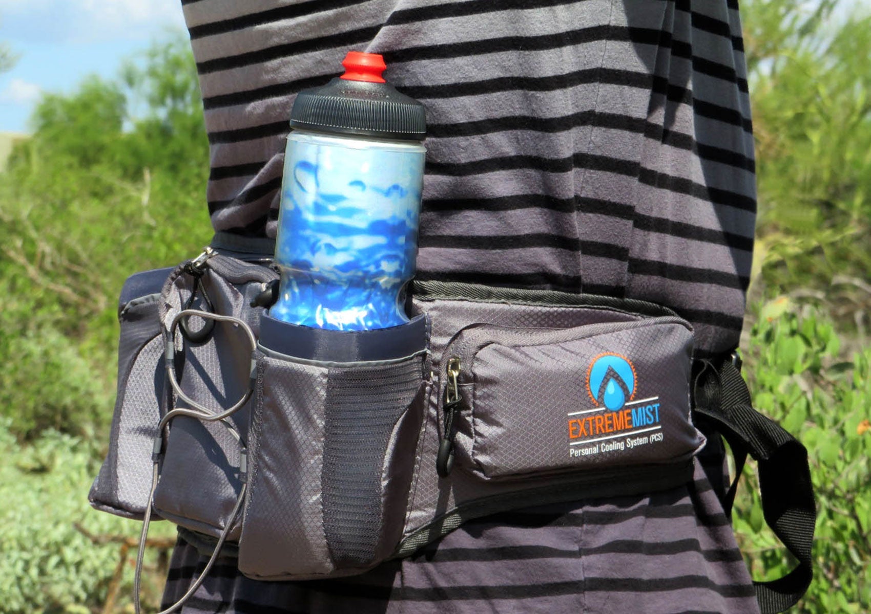 Hydration Waist Pack – Detachable Dual Holster Water Bottle Belt for Hands-Free Outdoor Hydration