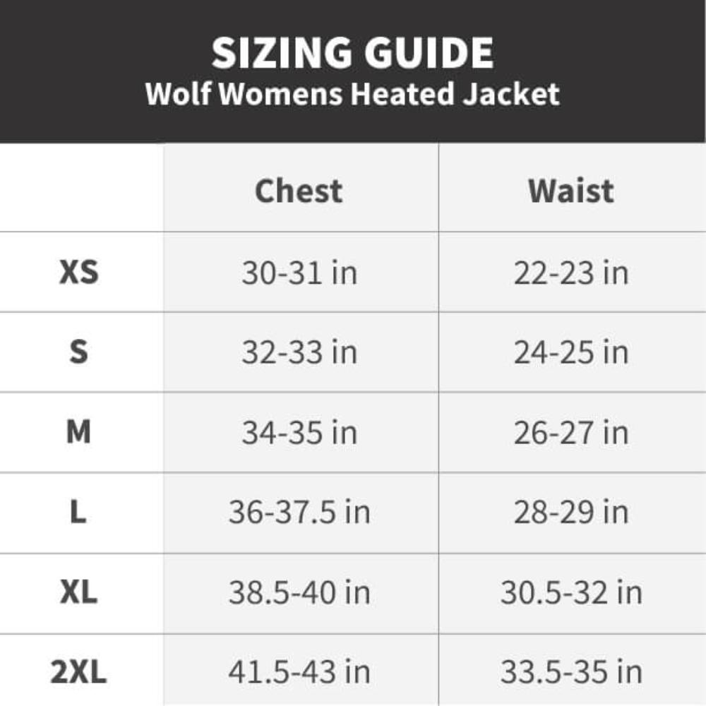 Wolf Women's Heated Jacket (Final Sale)