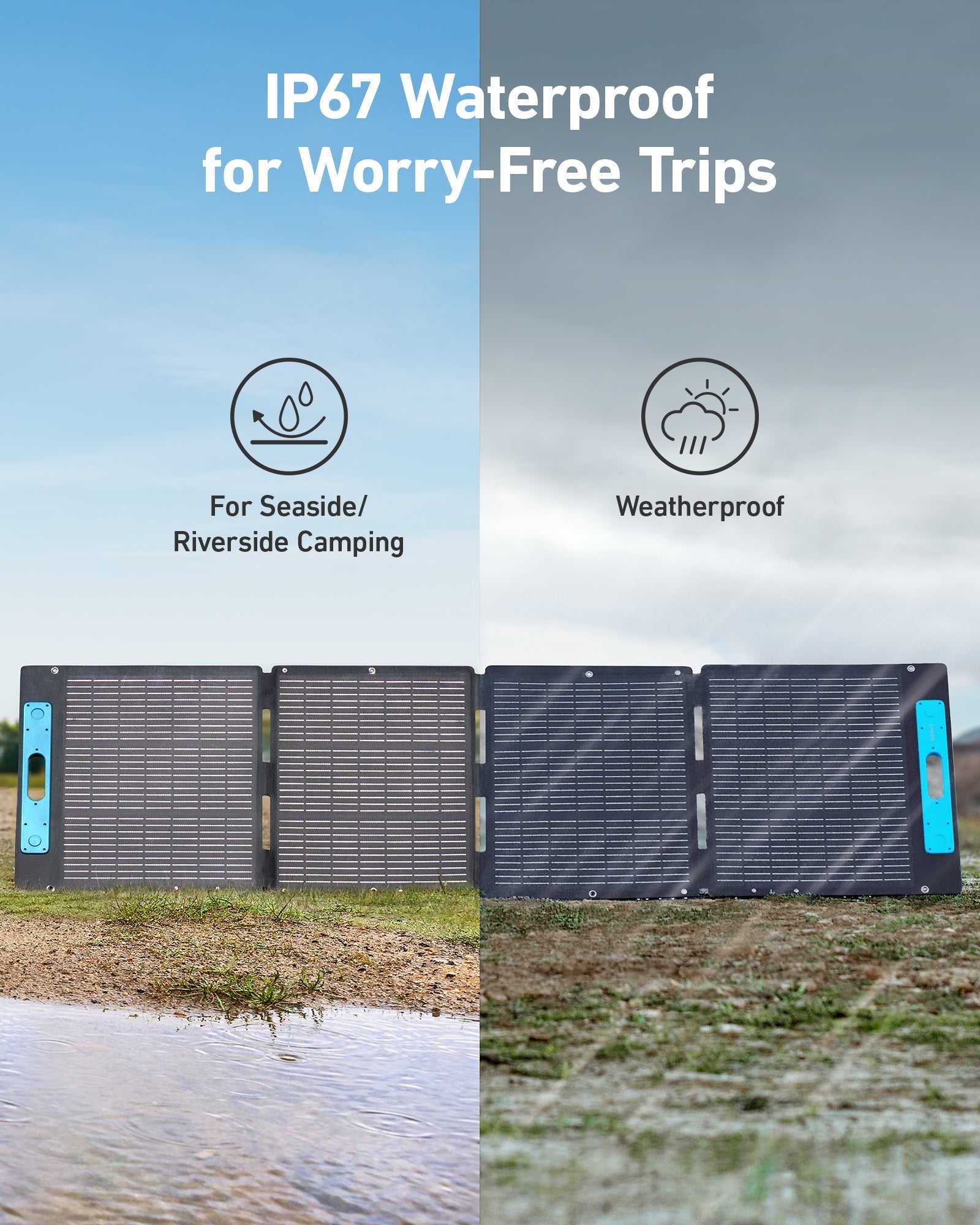 Anker Powerhouse 767 with two 200W Solar Panels Bundle